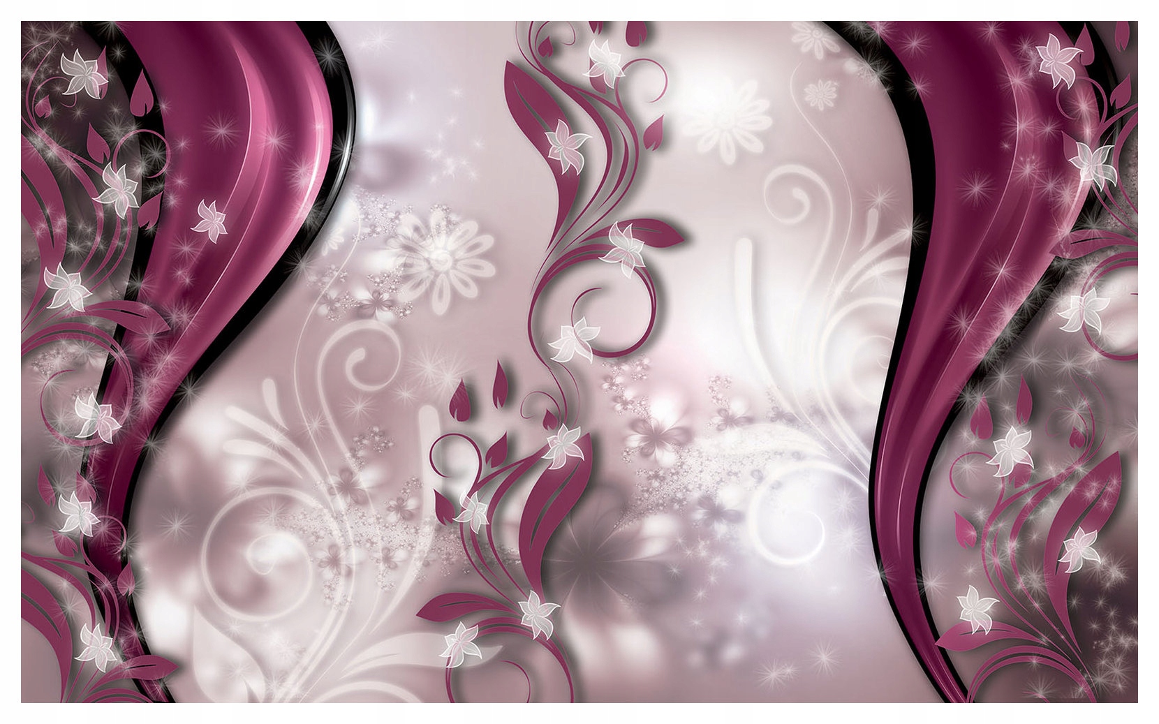 Tapeta Kvety abstrakcia škandinávsky minimalizmus iskriaci vinyl 368x254