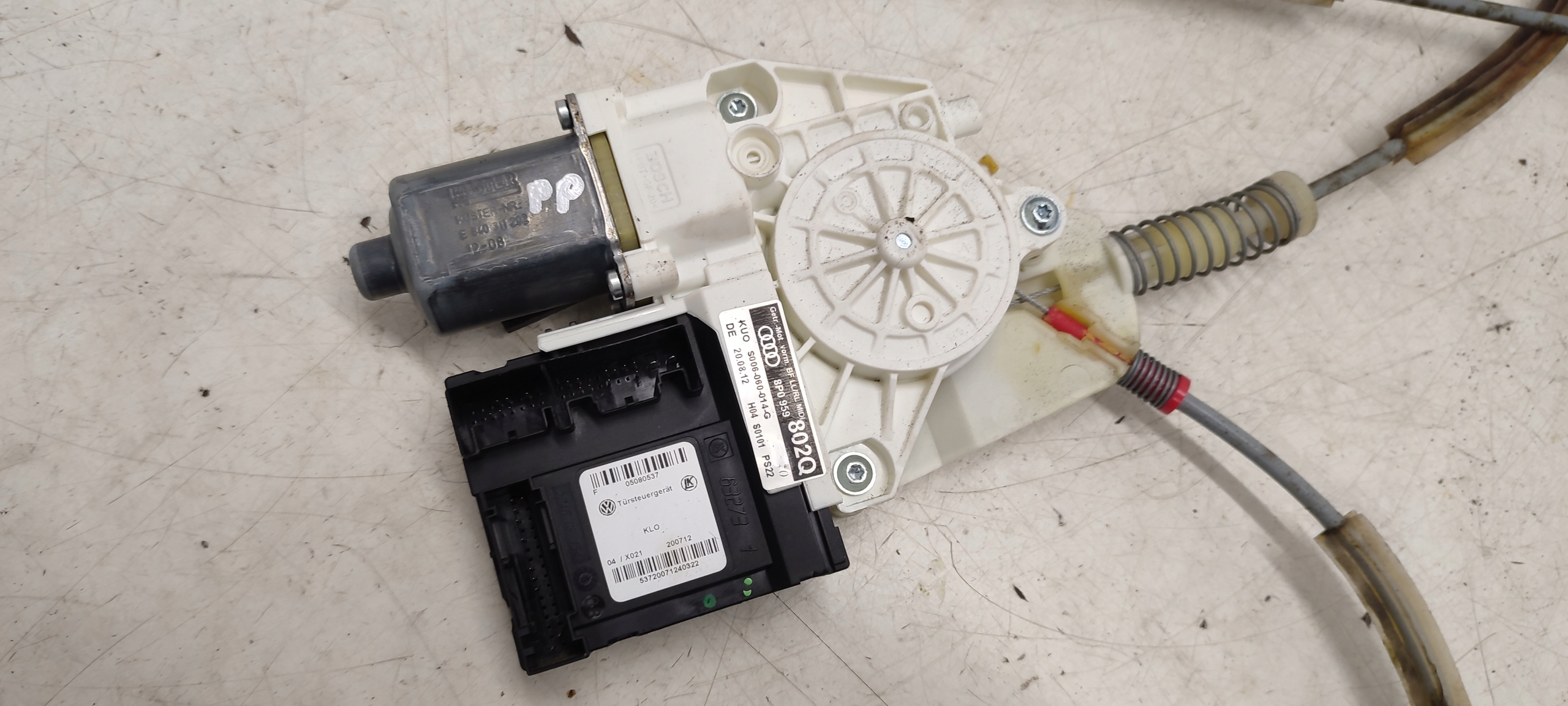 window regulator right front Audi A3 8P 1,2 TSI