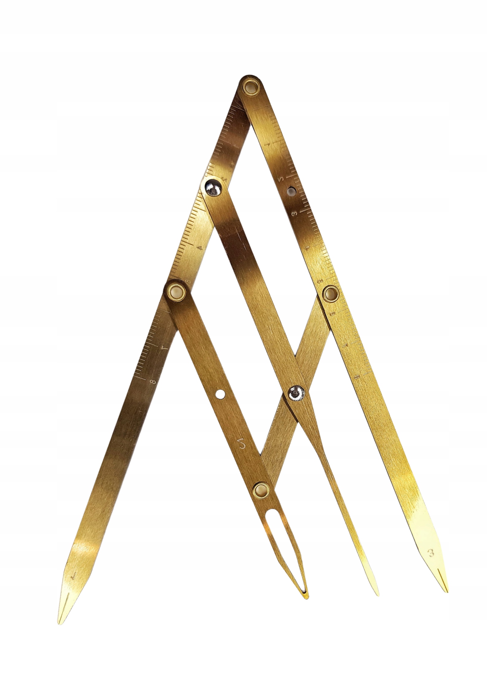 

Cyrkiel Metalowy do geometrii Brwi Złoty