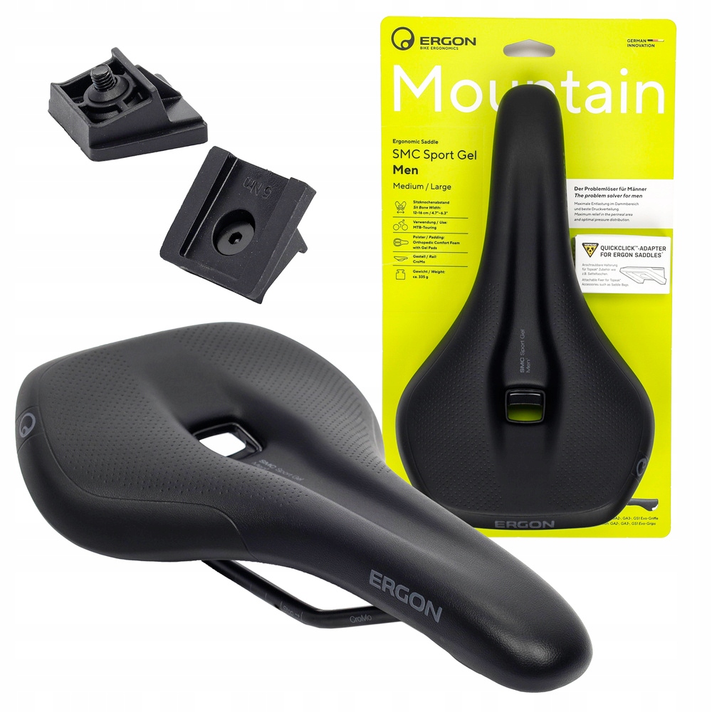 Siodełko rowerowe Ergon Smc Sport męskie M/L, Mtb, Trail, Am Żelowe