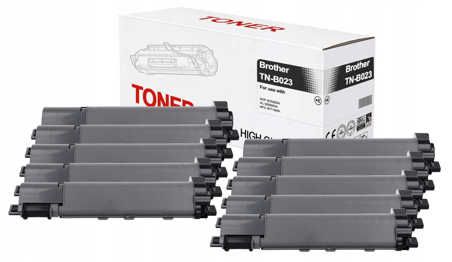 

10X Toner TN-B023 DCP-B7520DW HL-B2080DW B7715DW
