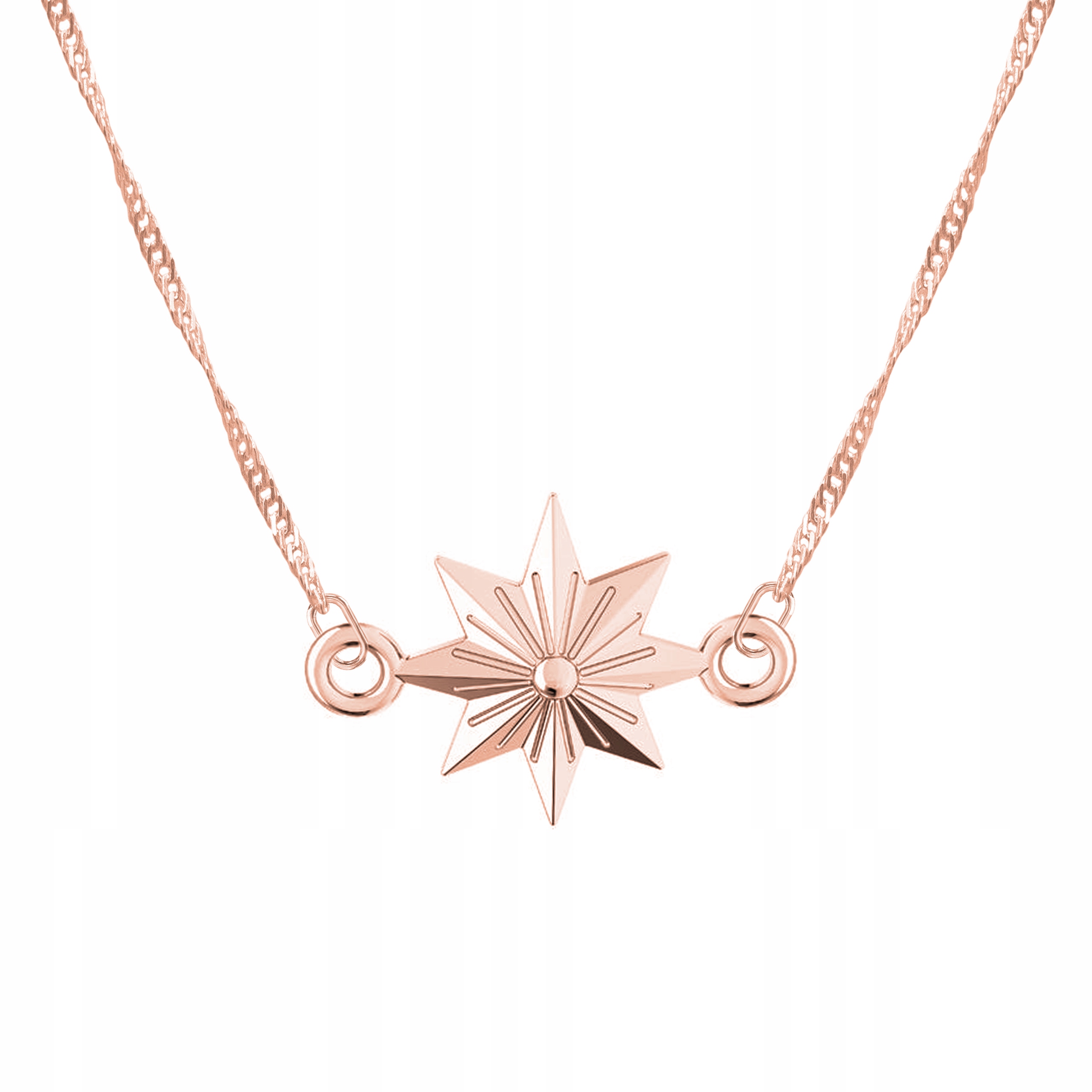 Řetízek zlatý náhrdelník 925 Hvězdička