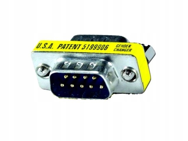 Łącznik do kabla null modem gender wtyk DSUB 9