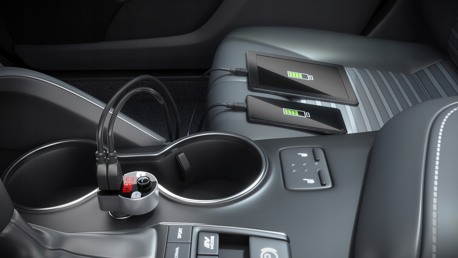 TRANSMITER SAMOCHODOWY FM Bluetooth MP3/WMA TECHNISAT ŁADOWARKA DIGICAR Marka TechniSat