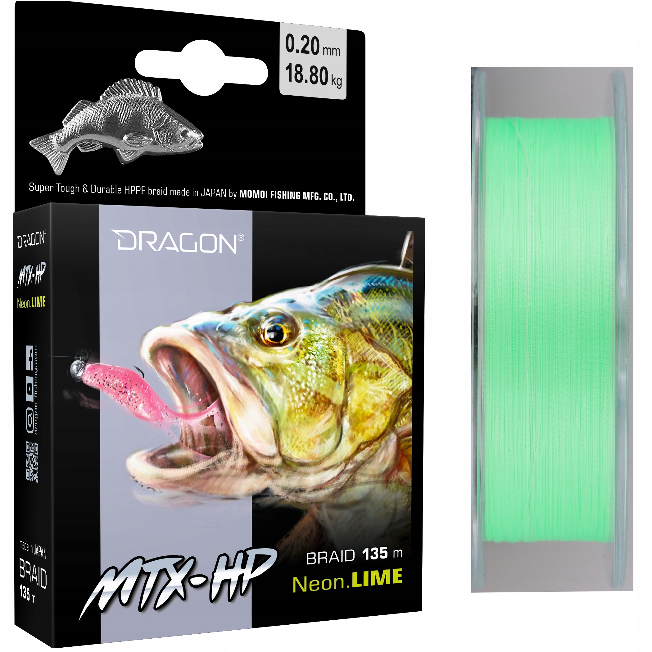 

Plecionka Na Okonia Dragon Mtx-hp Neon Lime 0,08MM