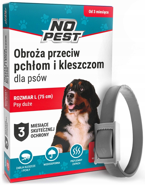 

Obroża Na Pchły I Kleszcze Dla Psa 75 CM No Pest