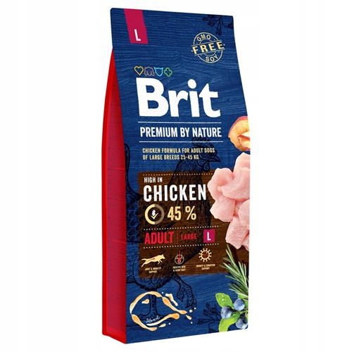 Levně Brit Premium By Nature Adult Large Chicken 15 kg
