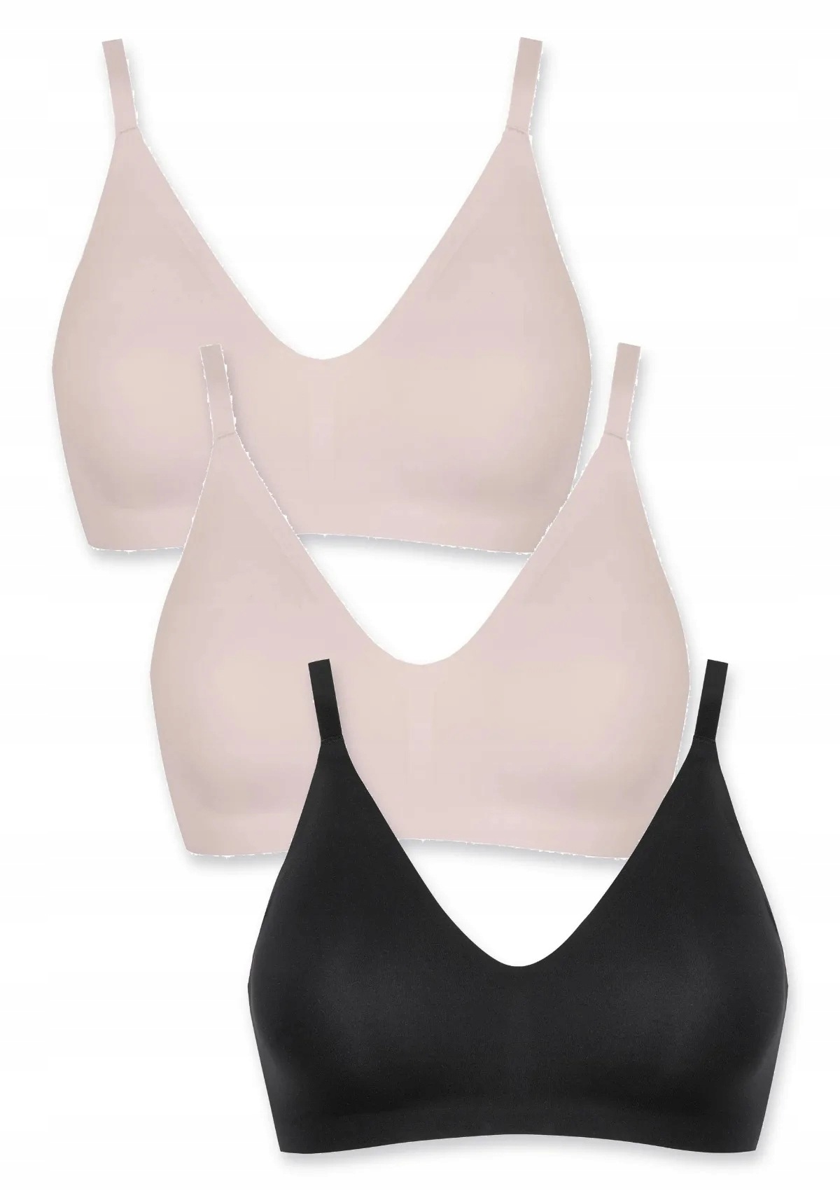 Lormar Pure 441 podprsenka 3 ks 2x starorůžová černá S