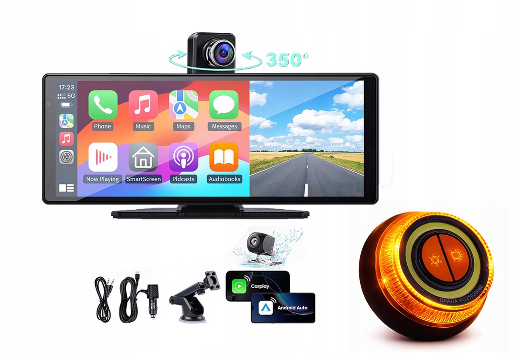 Rádio CarPlay Android Auto 10.26" Kamera 4K Couvání 32GB Dárek