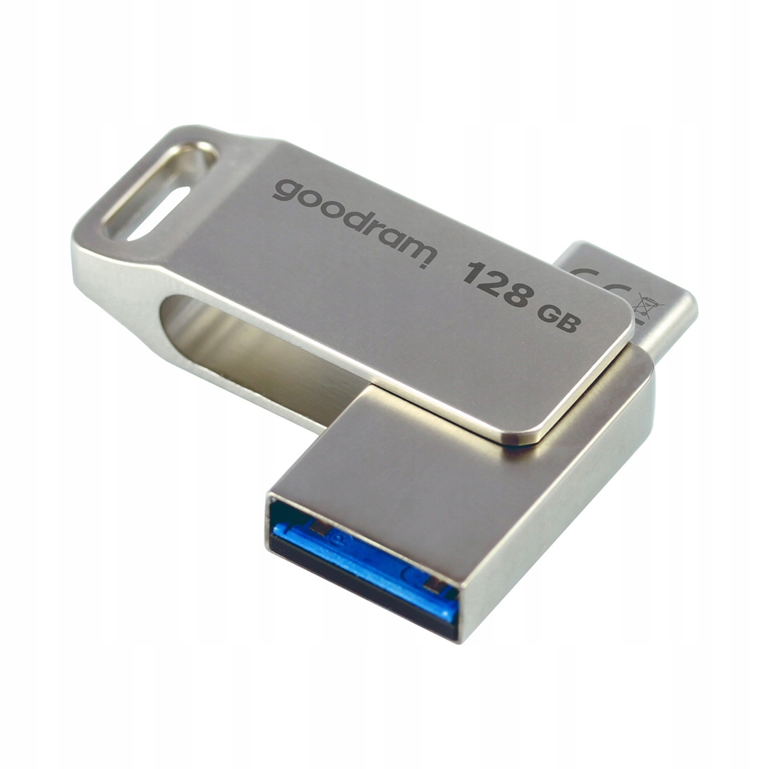 Pendrive 128 Gb Usb 3.2 Gen 1 Usb Usb C Otg ODA3 Goodram stříbrný