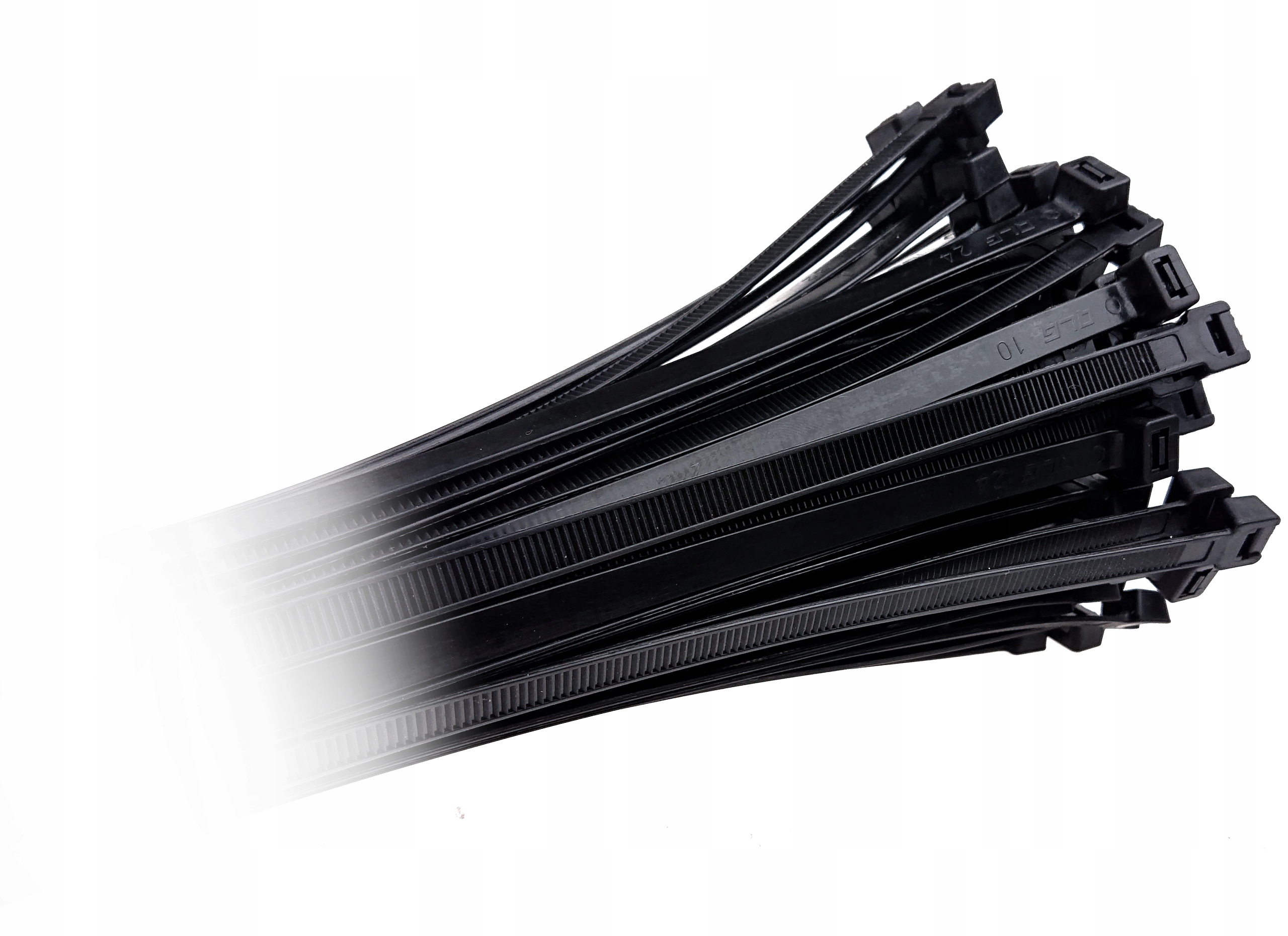 OPASKI ZACISKOWE KABLOWE ZIP UCHWYTY PASKOWE SPINKI 80x3 100szt CZARNE Informacje o bezpieczeństwie CE