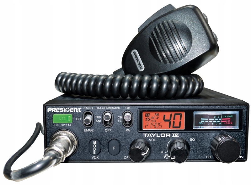 President Taylor IV Asc 12V/24V Cb rádio