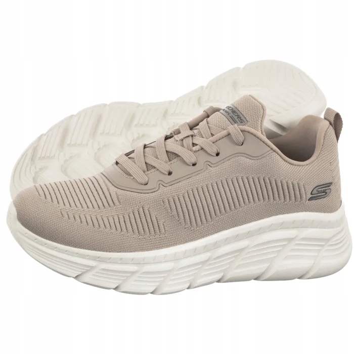 Dámské tenisky Skechers Bobs B Flex Hi Taupe 117385 Béžová