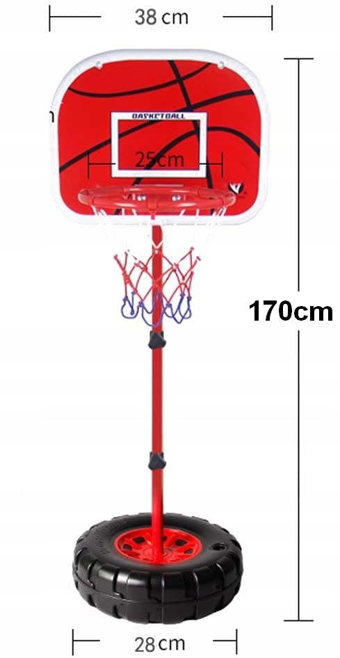 ZESTAW DO KOSZYKÓWKI REGULOWANY DO KOSZA TARCZA KOSZ PIŁKA ZABAWKA SPORTOWA Rodzaj zestaw do koszykówki