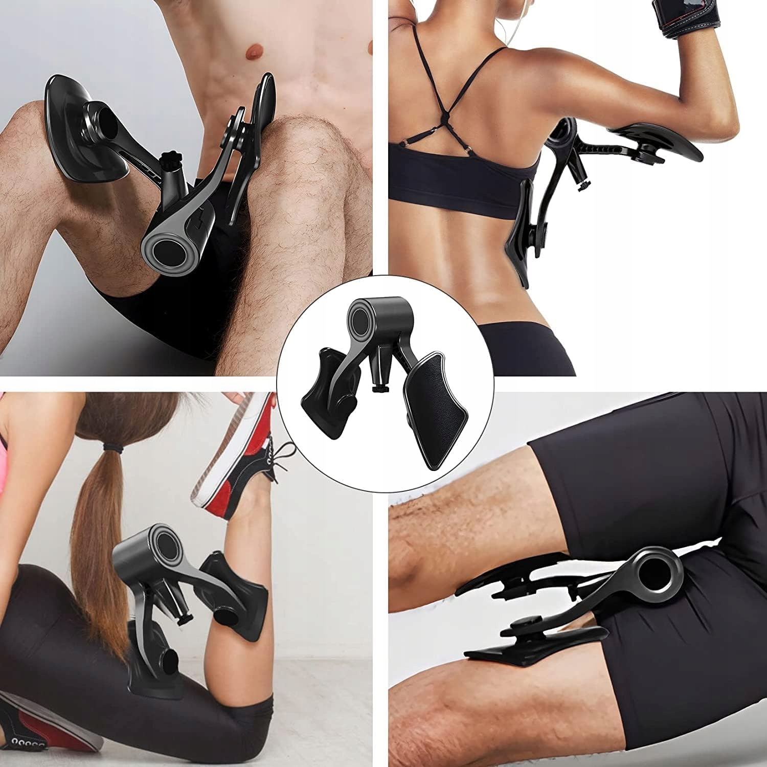 HSTHE SEA Trener Bioder Trener Miednicy Regulowany Trener Ud Joga Czarny — miniatura 7