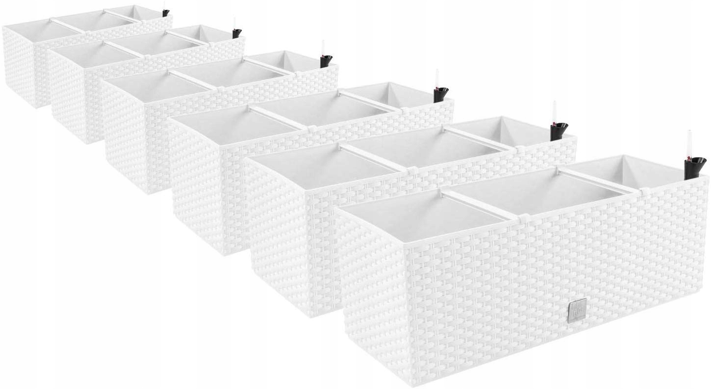 

6x Donica skrzynia Rato Case DRTC500 system Biała