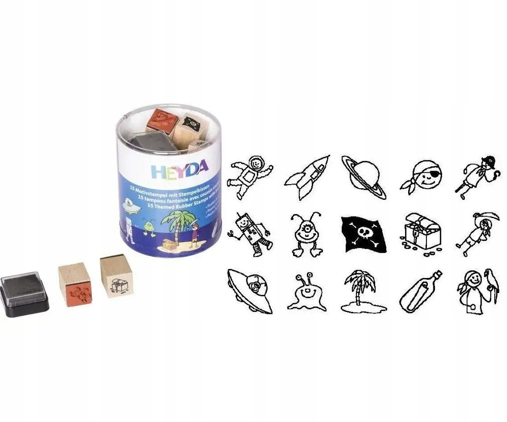 PIRACI STEMPLE dla dzieci ZESTAW 15 elementów i PODUSZKA artystyczne ŁADNE Płeć chłopcy dziewczynki