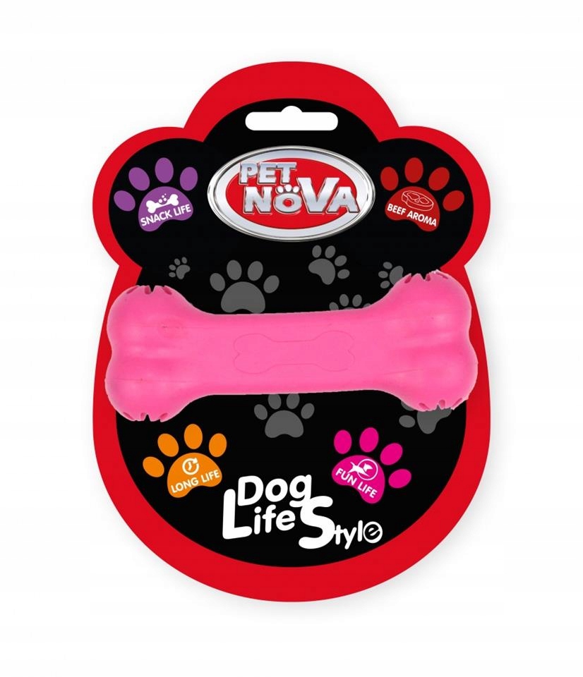 

Pet Nova Kość na przysmaki 11cm różowa wołowina