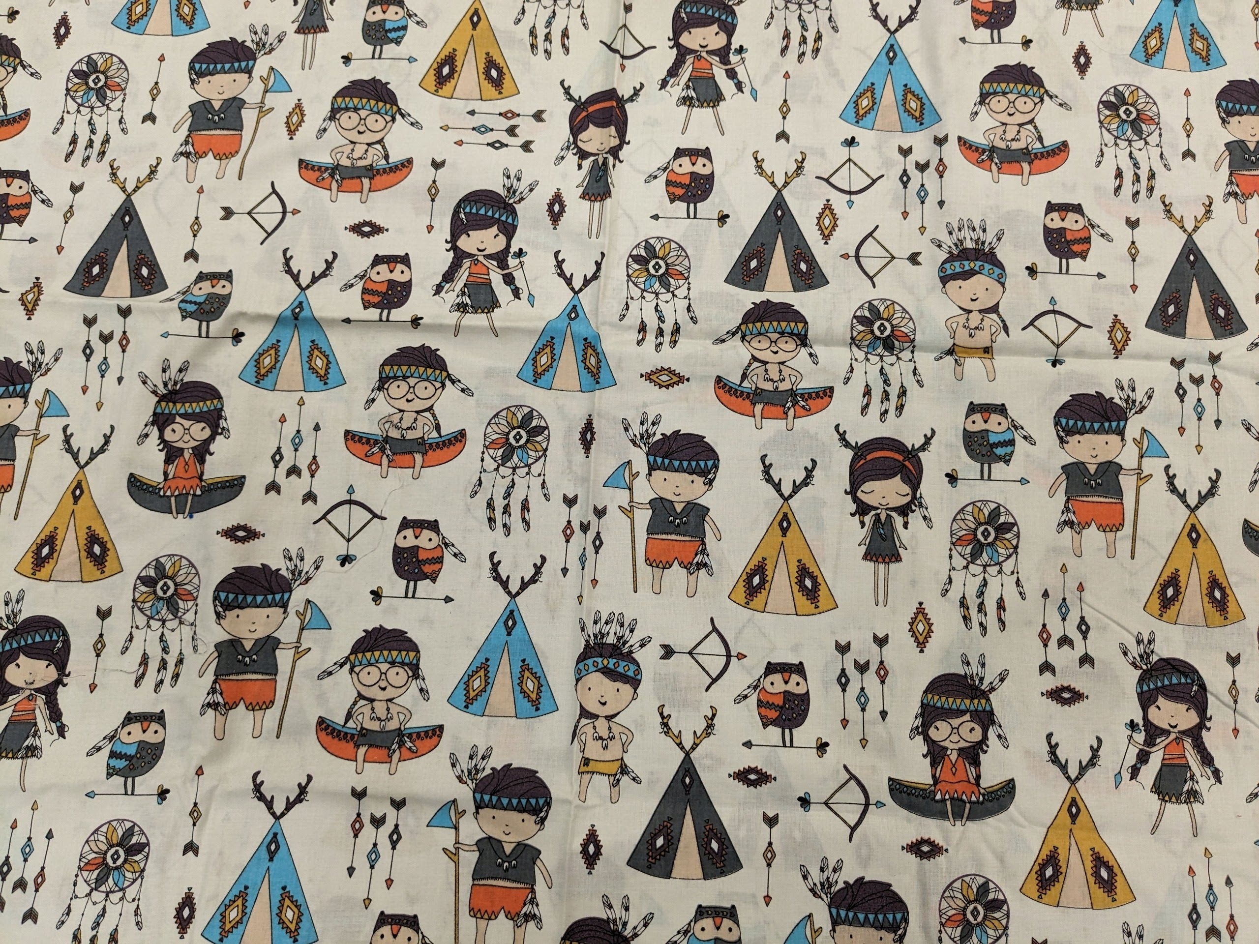 BAWEŁNA DZIECI INDIANIE TIPI