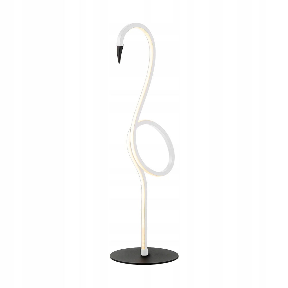 Nočná Led lampa moderná biela plameniak 50 cm do spálne Elstead