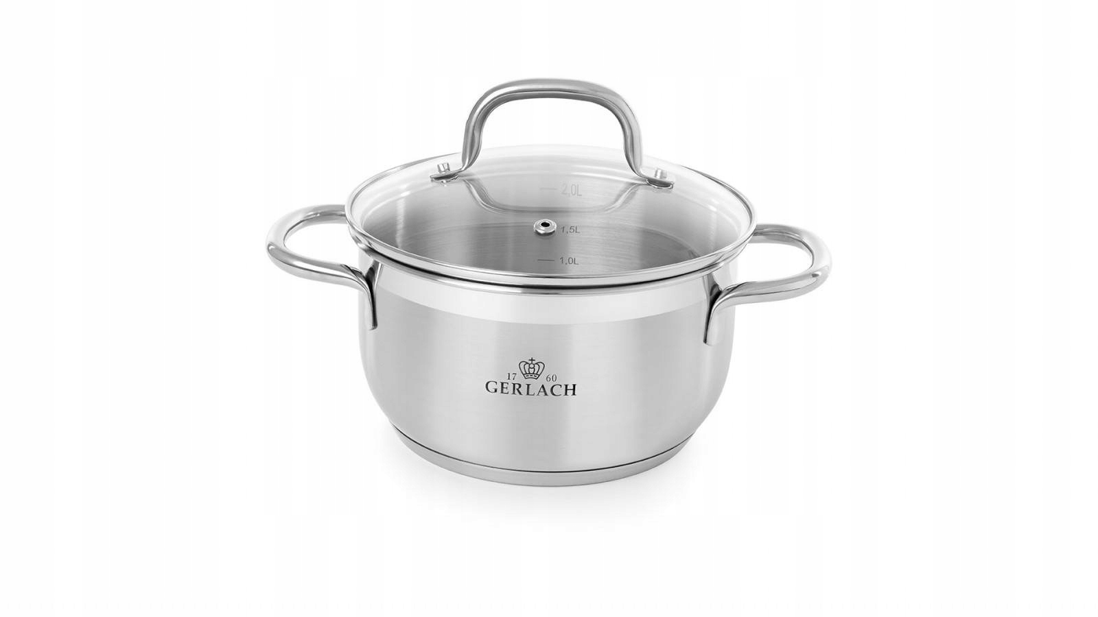 

317m Gerlach Sendo garnek z pokrywą 18 cm 2,4 L