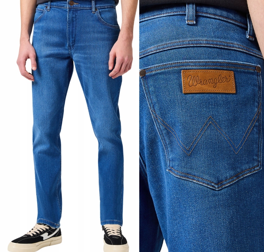 Wrangler River pánské zúžené džínové kalhoty Rustic klasické W36 L32