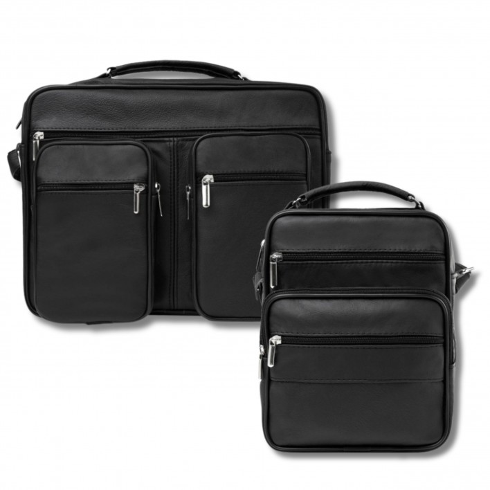 Pánská taška přes rameno a kožená taška dárková sada Abruzzo