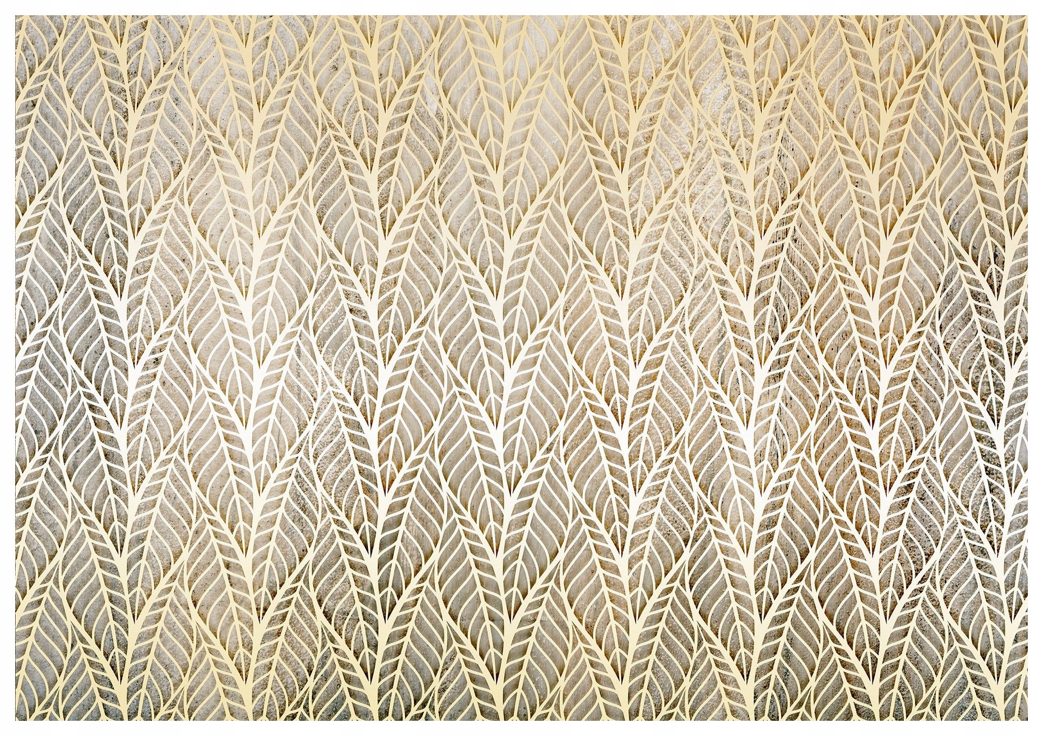 Tapeta Béžové listy Abstrakce vinylová 460x300 Neutrální Moderní lepidlo