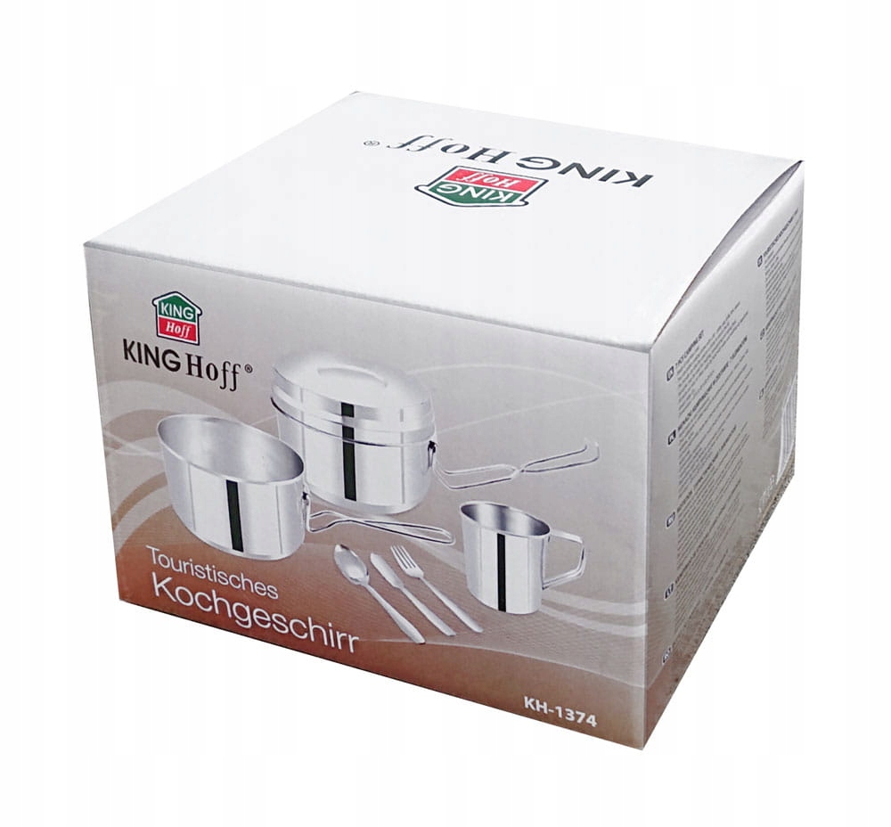 Menażka turystyczna obiadowa harcerska wojskowa 7-ele kubek sztućce garnek Rodzaj zestaw