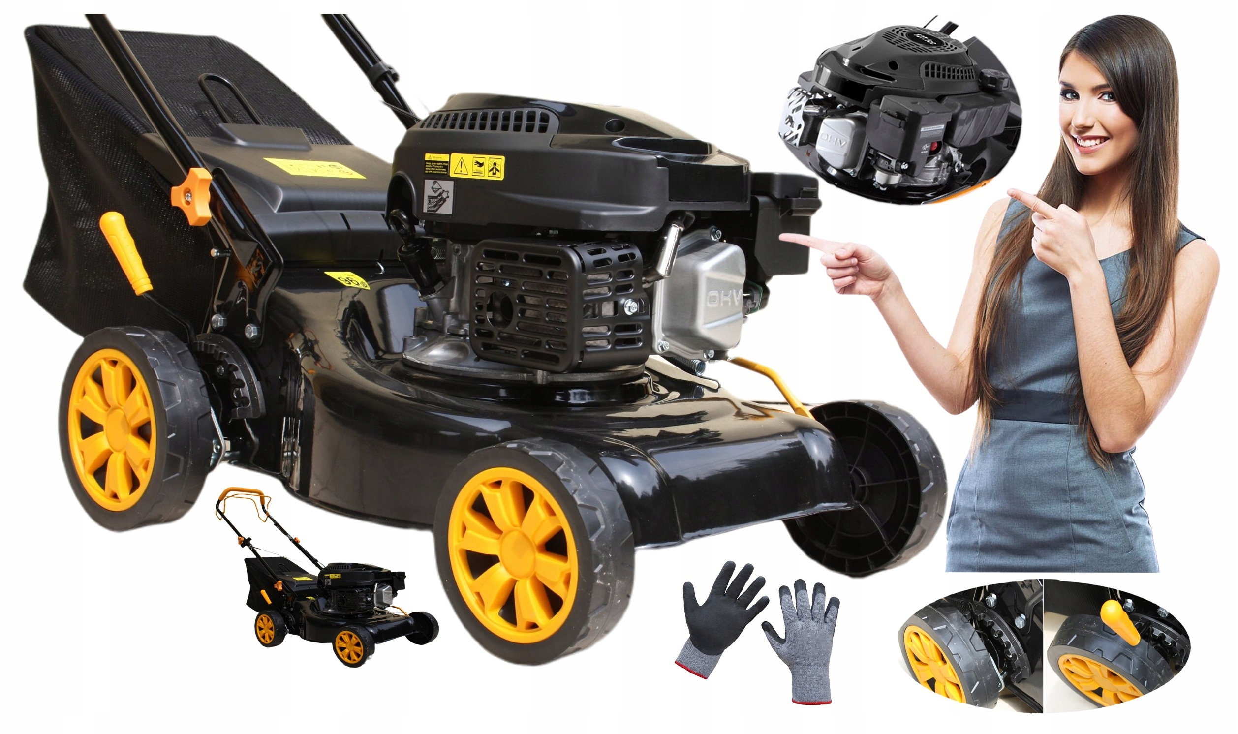 

Kosiarka Spalinowa Z Napędem Napęd Mocna