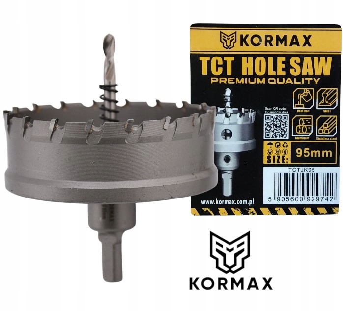 Otwornica 95mm wiertło koronowe węglik spiekany Tct 95x25 Otwornica Widiowa