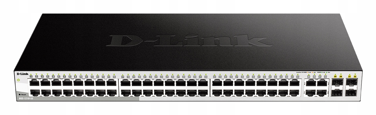 Chytrý Switch DGS-1210-52 48x 10/100/1000, 4x Sfp