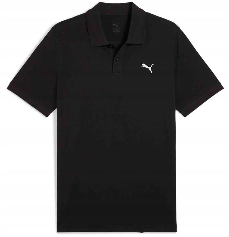 Puma Ess Pique Polo pánské triko s límečkem, černé