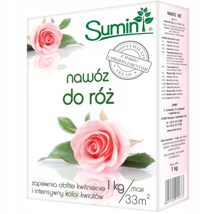 

Sumin Nawóz wieloskładnikowy Do Róż 1kg
