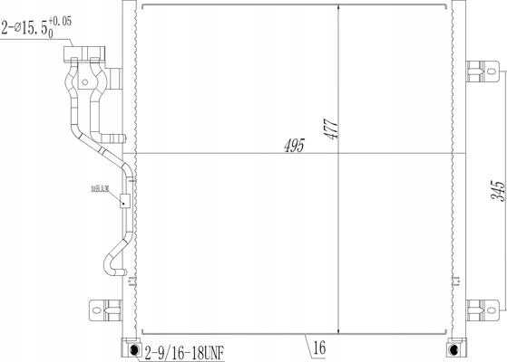 Hart 619 486 конденсатор, радиатор кондиционера