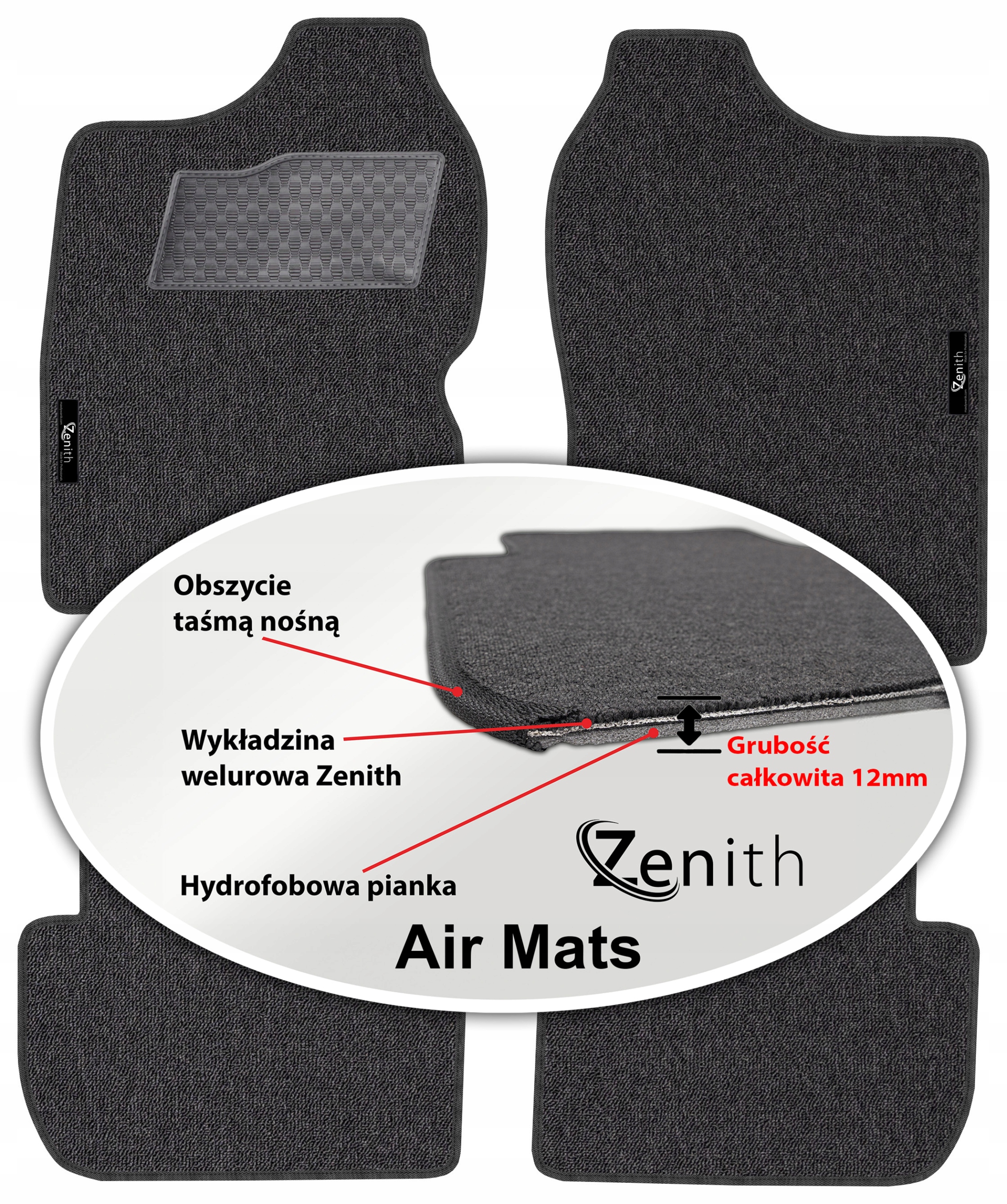 Suzuki Jimny III 1998-2018 Velúrové koberčeky do auta Zenith Air Mats
