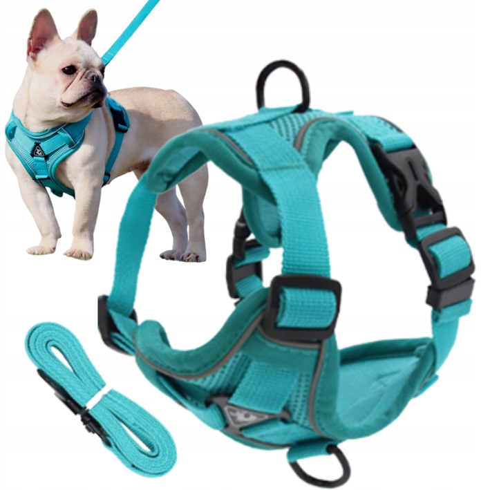 

Szelki Bezuciskowe dla psa easy walk Tiny L turkus