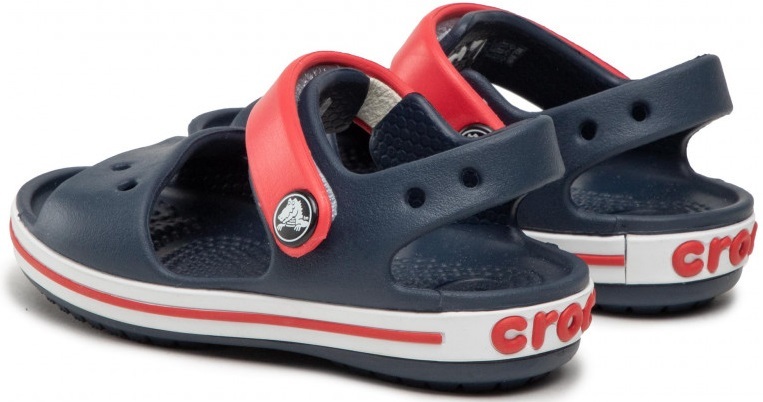 34-35 Buty Sandały Dziecięce na Rzepy Crocs Crocband NAVY RED 12856 Marka Crocs