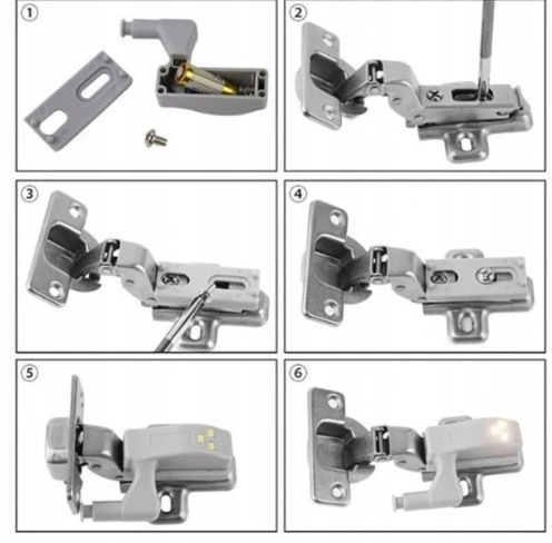 OŚWIETLENIE SZUFLAD LAMPKA DO SZAFKI NA ZAWIAS DRZWICZKI 3 LED Kod producenta LAMPKA DO SZAFKI LED