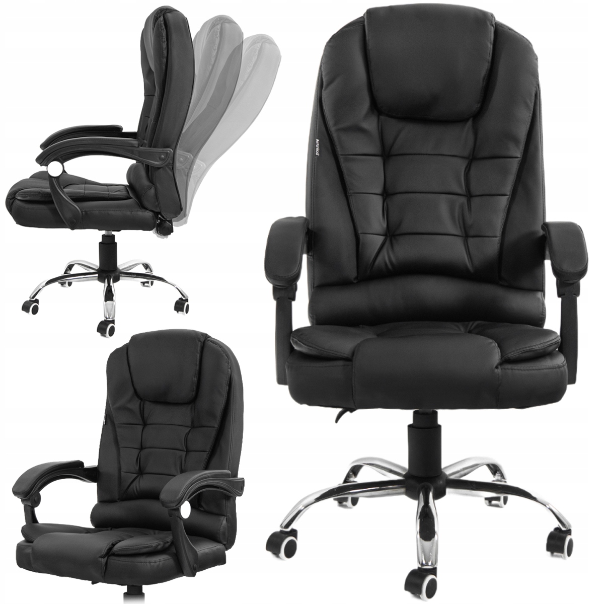 Kancelárska Otočná Stolička, Kancelárska Stolička, Nastaviteľná, Čierna