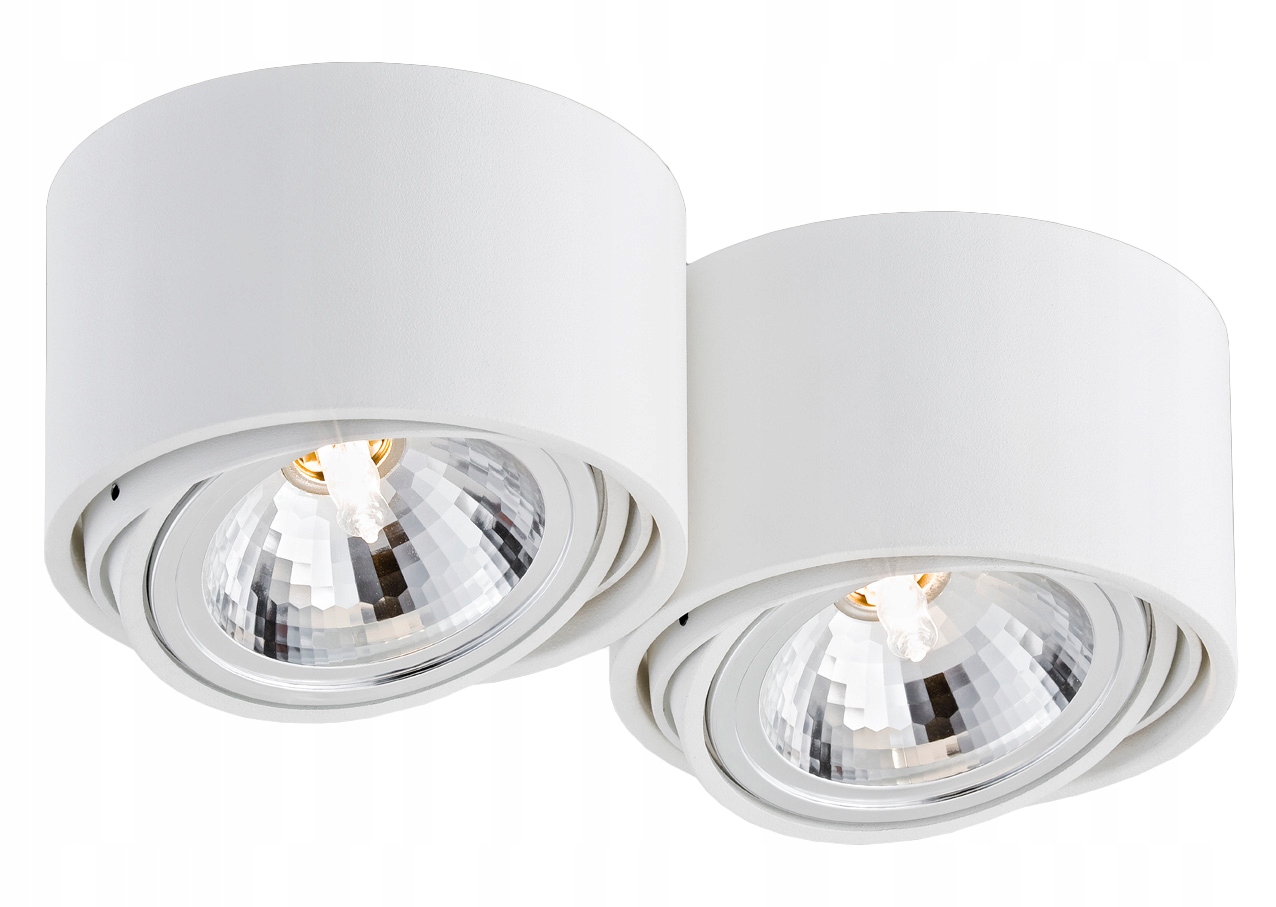 Plafon tuba okrągła G9x2 LUMOS 2 biały IP20 KASPA