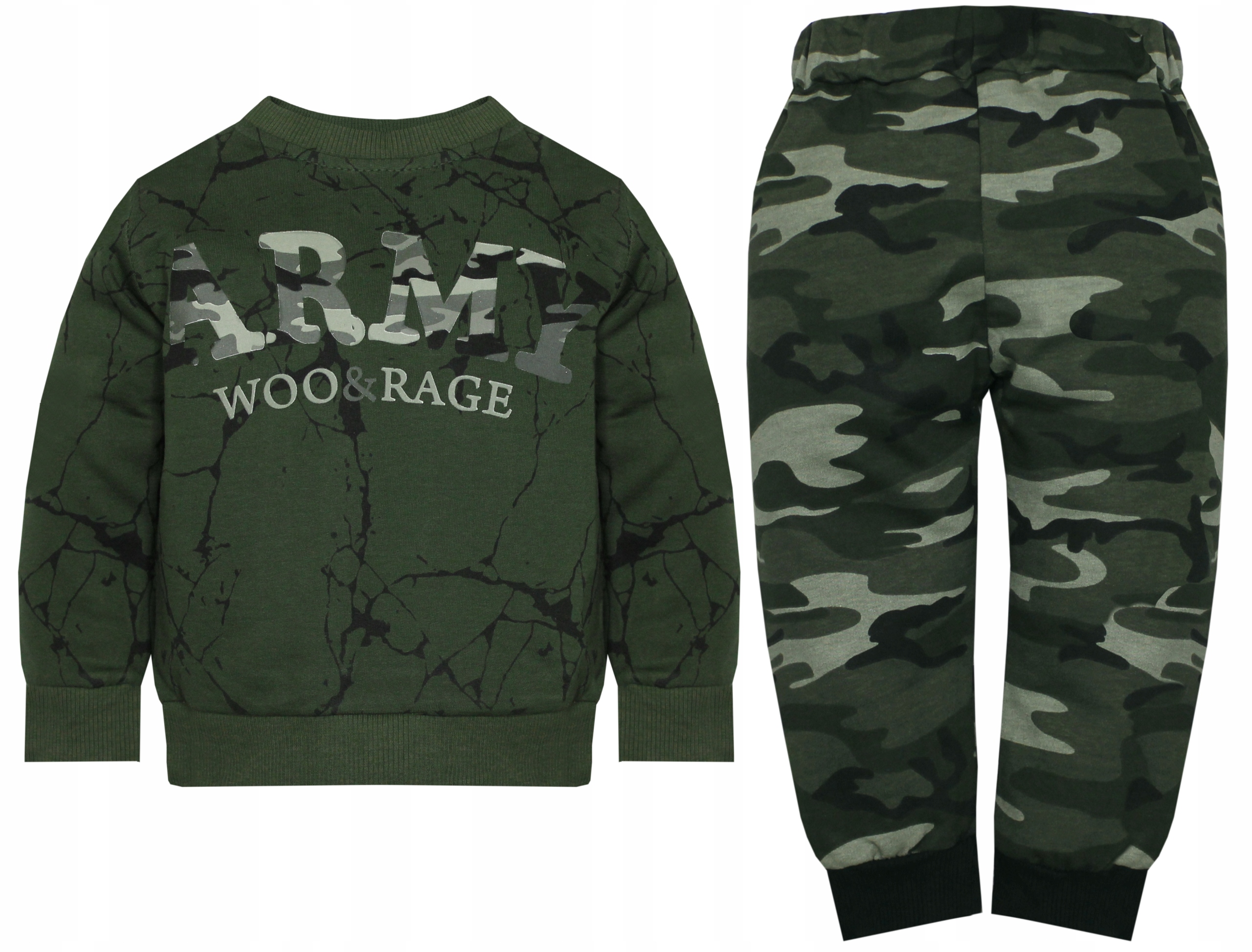 

1581 Bawełniany Dres Militarny Chłopiec r 98