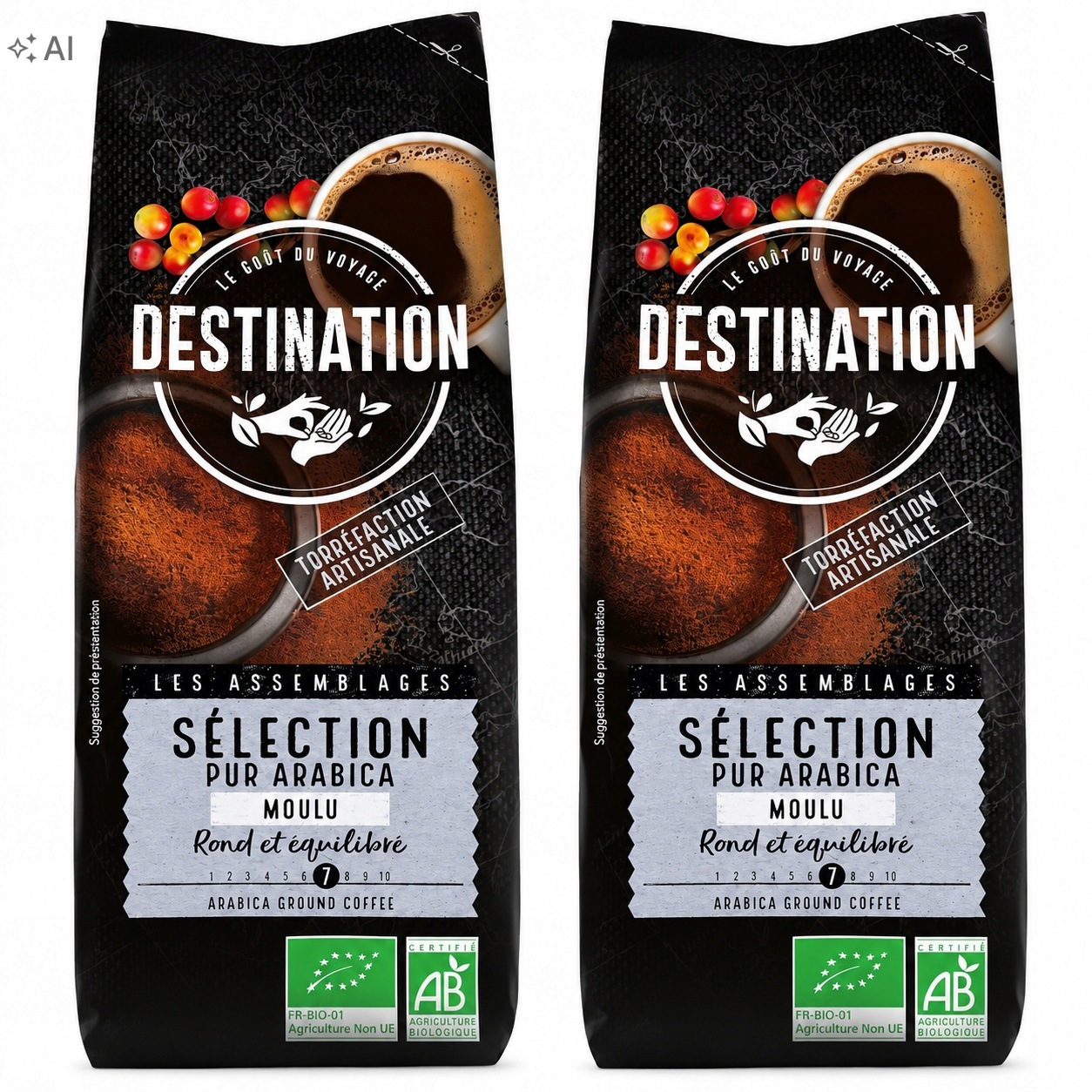 Kawa mielona 100% Arabica 250g Destination Bio Ameryka Selection