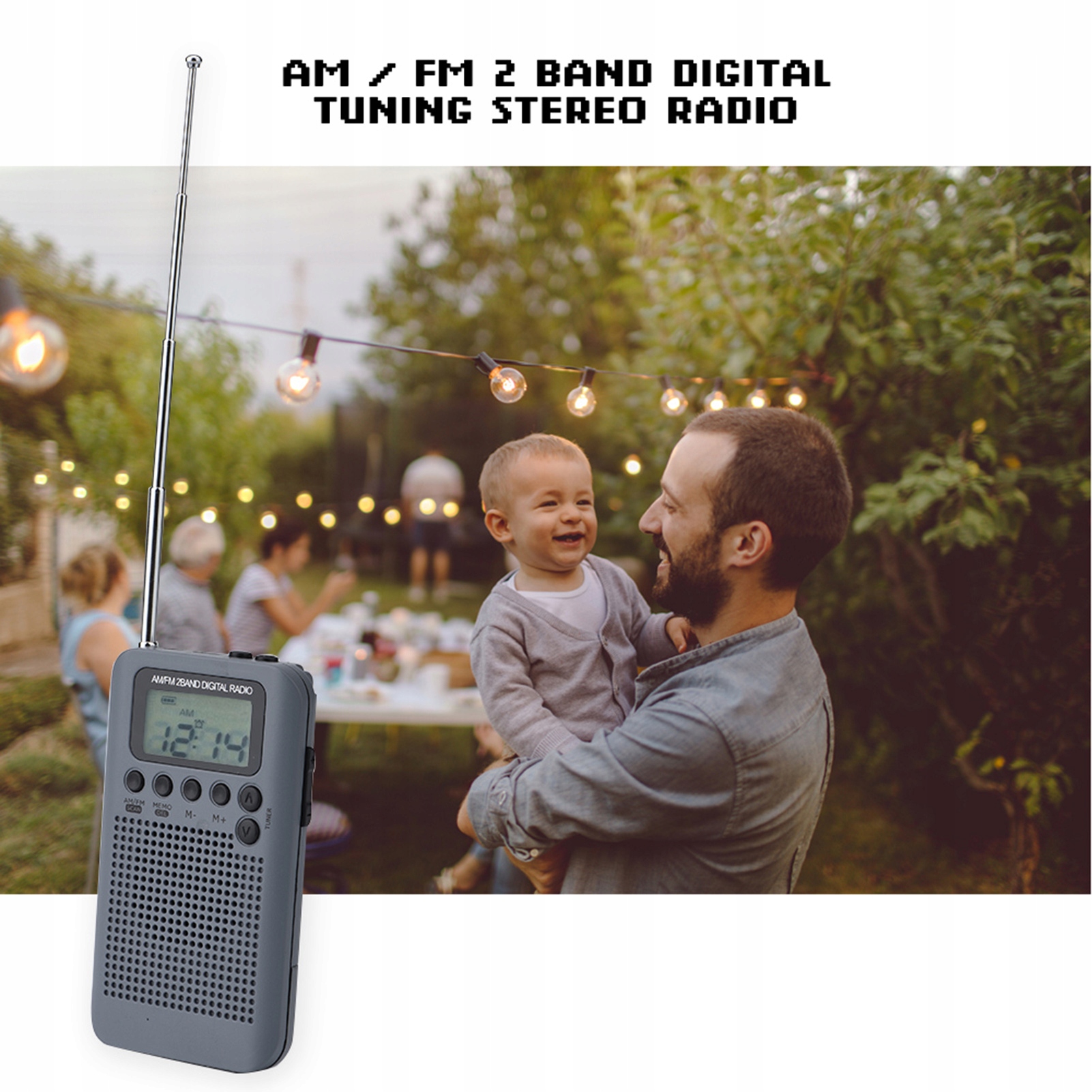 Mini Przenośne Dwupasmowe Radio Cyfrowe AM/FM EAN (GTIN) 7646567873652