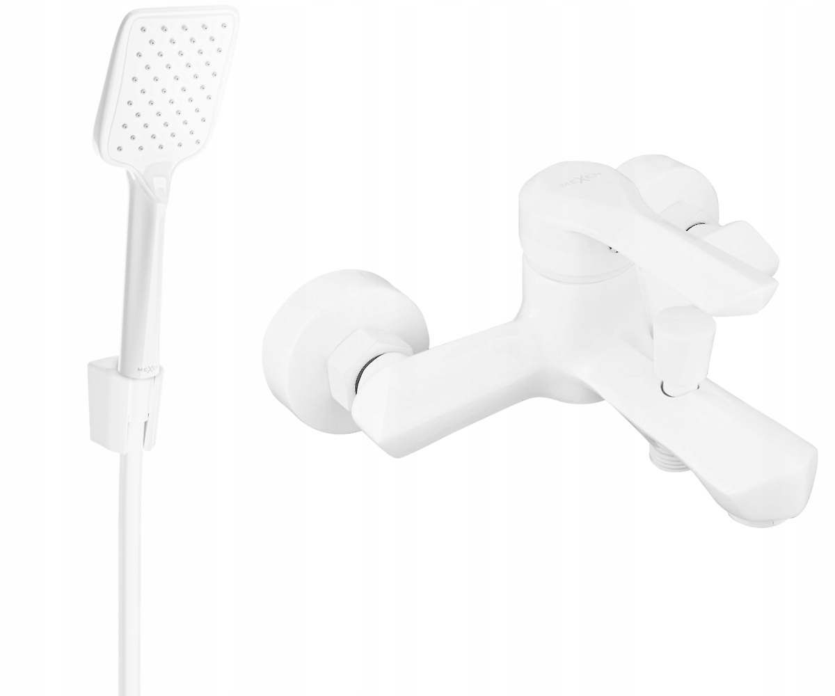 Mexen Sabre R62 Bílá Vanová Baterie se Sprchovým Setem 7213R62-20