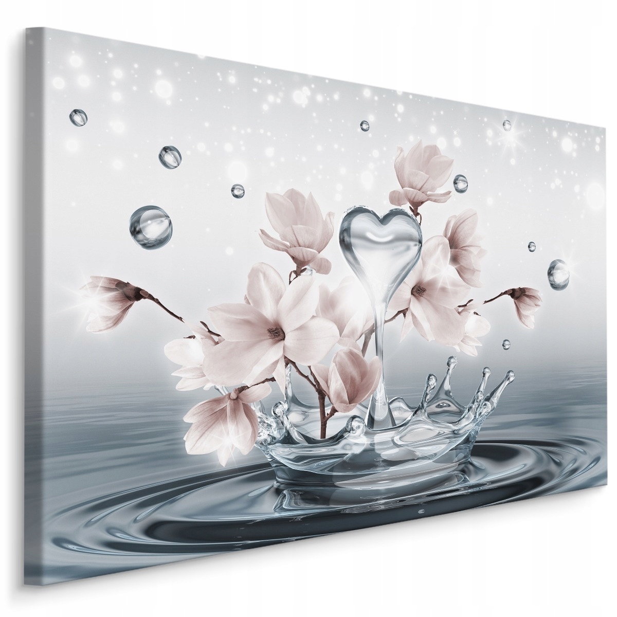 

Obraz Ścienny Magnolia Krople Wody Serce 3D 70x50