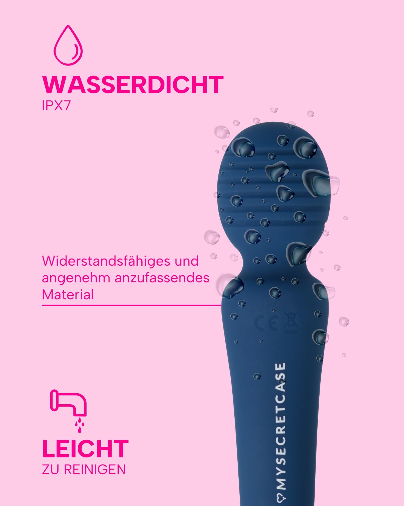 MYSECRETCASE Magic Wand Masażer Klitorisu Dla Kobiet 10 Trybów USB — miniatura 4