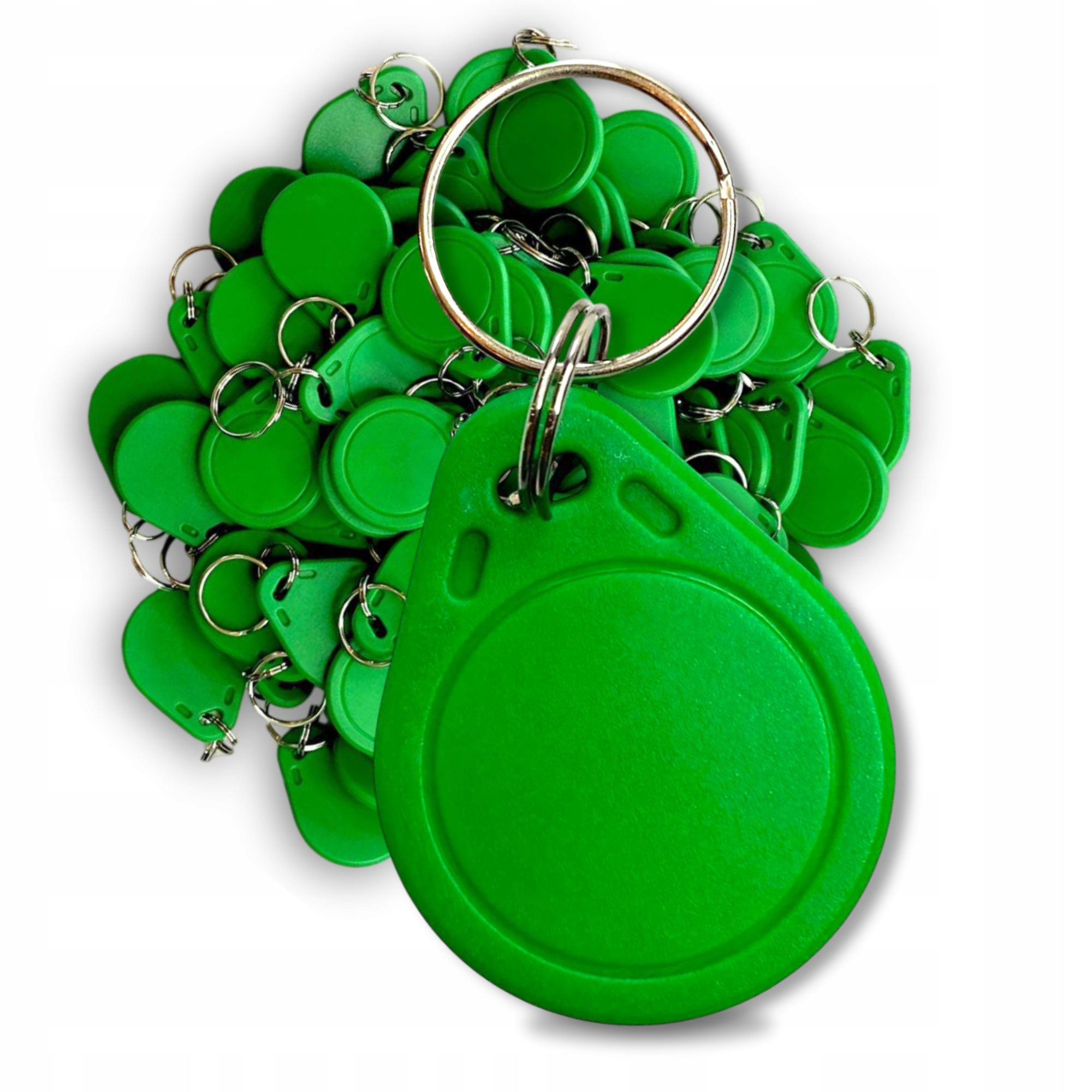 Sada bezkontaktních Rfid přívěsků 13,56MHz Mifare Mia MFB1 Green 100 ks