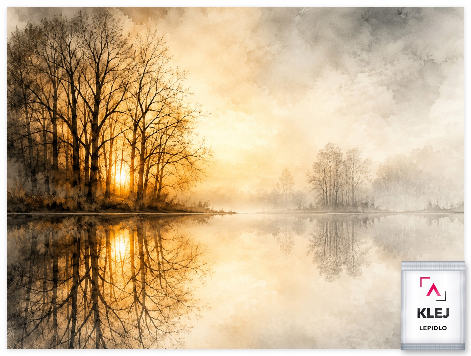 Fototapeta Flizelina Jezero Slunce Západ Večer Soumrak 312x219 130g
