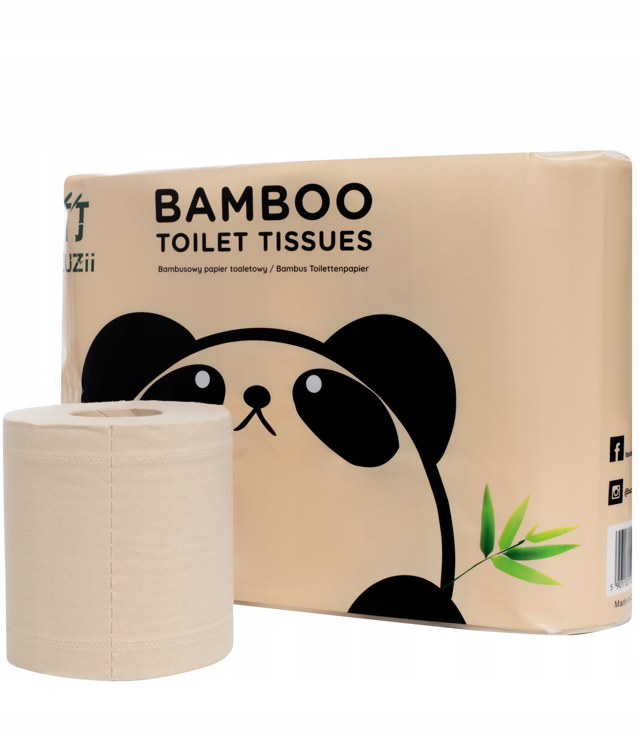 

ZUZii Papier Toaletowy Eco Eko 100% Z Bambusa 6SZT